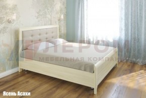 Кровать КР-2034 с мягким изголовьем в Пуровске - purovsk.ok-mebel.com | фото 2