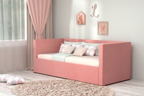 Кровать с ПМ (арт.030) (с/м 900*2000мм) (б/матр), ткань розовая в Пуровске - purovsk.ok-mebel.com | фото