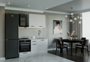 Кухонный гарнитур Белый Глянец 1600 (Стол. 38мм) в Пуровске - purovsk.ok-mebel.com | фото