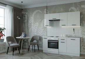 Кухонный гарнитур Белый Глянец 1800 (Стол. 38мм) в Пуровске - purovsk.ok-mebel.com | фото