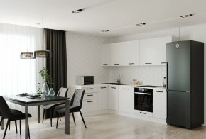 Кухонный гарнитур Белый Глянец 2600*1600 (Стол. 26мм) в Пуровске - purovsk.ok-mebel.com | фото