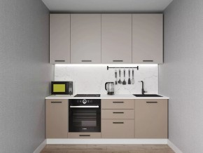 Кухонный гарнитур Каппучино 2200 h950 (Стол. 38мм) в Пуровске - purovsk.ok-mebel.com | фото