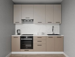 Кухонный гарнитур Каппучино 2400 h950 (Стол. 26мм) в Пуровске - purovsk.ok-mebel.com | фото