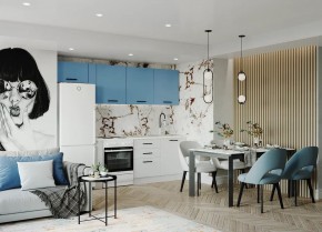 Кухонный гарнитур Капри 2550 (Стол. 38мм) в Пуровске - purovsk.ok-mebel.com | фото