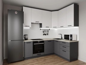 Кухонный гарнитур Меренга 2200*1600 h950 (Стол. 26мм) в Пуровске - purovsk.ok-mebel.com | фото
