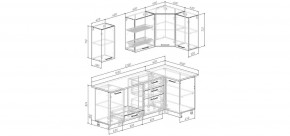 Кухонный гарнитур Старое Дерево 2200*1000 (Стол. 38мм) в Пуровске - purovsk.ok-mebel.com | фото 2