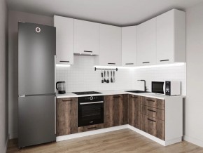 Кухонный гарнитур Старое Дерево 2200*1600 h950 (Стол. 26мм) в Пуровске - purovsk.ok-mebel.com | фото