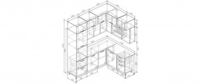 Кухонный гарнитур Старое Дерево 2200*1700 (Стол. 38мм) в Пуровске - purovsk.ok-mebel.com | фото 2