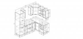 Кухонный гарнитур Старое Дерево 2400*1600 (Стол. 38мм) в Пуровске - purovsk.ok-mebel.com | фото 2