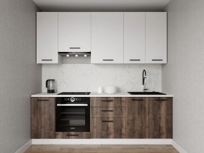 Кухонный гарнитур Старое Дерево 2400 h950 (Стол. 26мм) в Пуровске - purovsk.ok-mebel.com | фото
