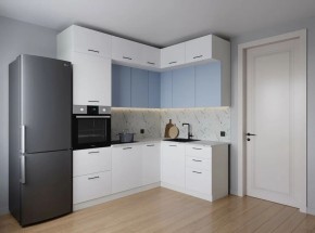 Кухонный гарнитур угловой Капри 2200*1700 (Стол. 38мм) в Пуровске - purovsk.ok-mebel.com | фото