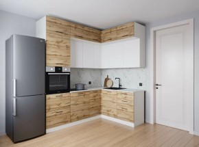 Кухонный гарнитур угловой Лада 2200*1700 (Стол. 26мм) в Пуровске - purovsk.ok-mebel.com | фото