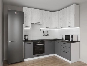 Кухонный гарнитур угловой Санторини 2200*1600 h950 (Стол. 38мм) в Пуровске - purovsk.ok-mebel.com | фото