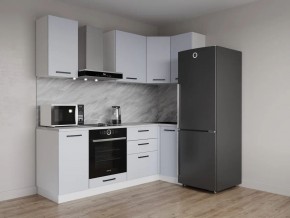 Кухонный гарнитур угловой Смоки 2200*1000 (Стол. 38 мм) в Пуровске - purovsk.ok-mebel.com | фото