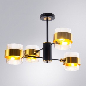 Люстра на штанге Arte Lamp Carlo A8205SP-4BK в Пуровске - purovsk.ok-mebel.com | фото 2