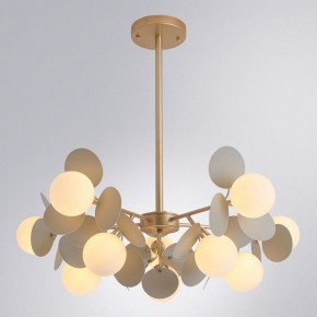Люстра на штанге Arte Lamp Peacock A1369SP-10GY в Пуровске - purovsk.ok-mebel.com | фото 2
