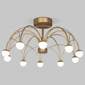 Люстра на штанге Eurosvet Ragno 90031/10 LED золото в Пуровске - purovsk.ok-mebel.com | фото