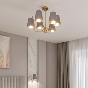 Люстра на штанге Eurosvet Topanga 60173/6 латунь в Пуровске - purovsk.ok-mebel.com | фото 3