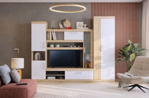 МАКСИ К1 Стенка для гостиной дуб сонома/белое дерево в Пуровске - purovsk.ok-mebel.com | фото 5