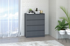 МС "Хилтон" Комод №1 800 (4 ящ.) графит в Пуровске - purovsk.ok-mebel.com | фото
