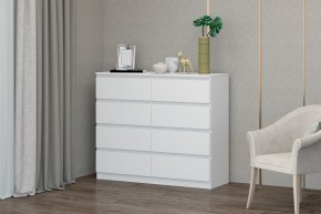 МС "Хилтон" Комод №3 1200 (8 ящ.) белый текстурный в Пуровске - purovsk.ok-mebel.com | фото
