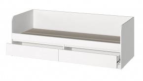 МС "Хилтон" Кровать 0,8 (Белый текстурный) 800*2000 в Пуровске - purovsk.ok-mebel.com | фото