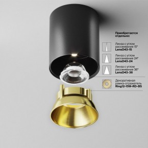 Накладной светильник Maytoni Alfa LED C064CL-12W4K-RD-B в Пуровске - purovsk.ok-mebel.com | фото 3