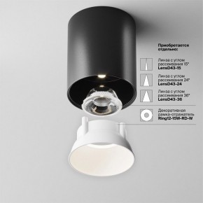 Накладной светильник Maytoni Alfa LED C064CL-12W4K-RD-B в Пуровске - purovsk.ok-mebel.com | фото 4