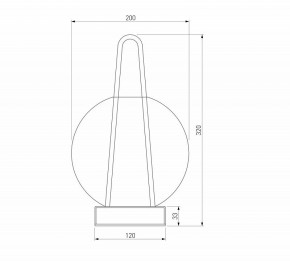 Настольная лампа декоративная Eurosvet Frasco 80507/1 черный в Пуровске - purovsk.ok-mebel.com | фото 3
