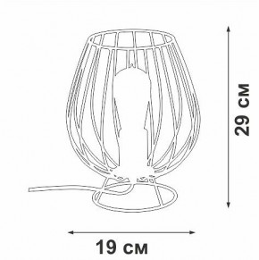Настольная лампа декоративная Vitaluce V4296 V4296-0/1L в Пуровске - purovsk.ok-mebel.com | фото 3