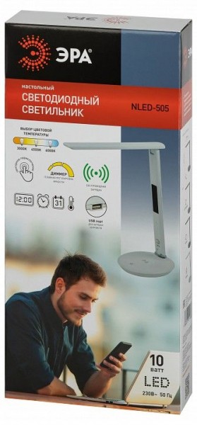 Настольная лампа офисная Эра  NLED-505-10W-W в Пуровске - purovsk.ok-mebel.com | фото 5