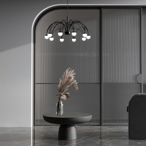 Подвесная люстра Eurosvet Ragno 90034/10 LED черный в Пуровске - purovsk.ok-mebel.com | фото 4
