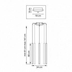 Подвесная люстра Lightstar Tubo L5T747443 в Пуровске - purovsk.ok-mebel.com | фото 3