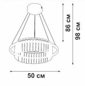 Подвесная люстра Vitaluce V54010 V54010-0/1S в Пуровске - purovsk.ok-mebel.com | фото 6