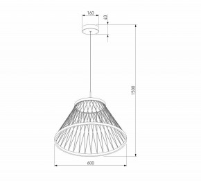 Подвесной светильник Eurosvet Cesta 40017/1 LED коричневый в Пуровске - purovsk.ok-mebel.com | фото 5