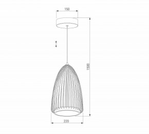 Подвесной светильник Eurosvet Comodita 40009/1 LED черный в Пуровске - purovsk.ok-mebel.com | фото 5