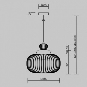 Подвесной светильник Maytoni Levitation MOD376PL-01G в Пуровске - purovsk.ok-mebel.com | фото 5