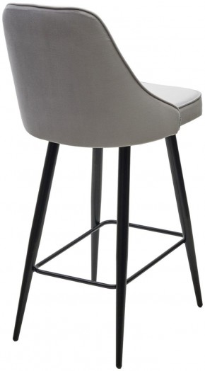 Полубарный стул NEPAL-PB СВЕТЛО- СЕРЫЙ BM-4, велюр/ черный каркас (H=68cm) М-City в Пуровске - purovsk.ok-mebel.com | фото 4