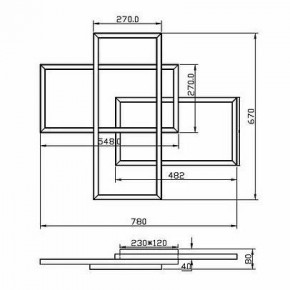 Потолочная люстра Maytoni Line MOD016CL-L80BK в Пуровске - purovsk.ok-mebel.com | фото 2