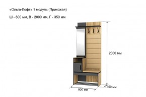 ОЛЬГА-ЛОФТ 1 Прихожая в Пуровске - purovsk.ok-mebel.com | фото 4