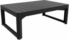 Раскладной стол Лион с регулируемой высотой столешницы (Lyon rattan table) графит (h400/650) в Пуровске - purovsk.ok-mebel.com | фото 2