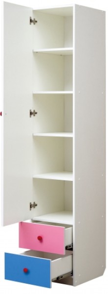 Шкаф 1-но дверный с ящиками и фотопечатью Совята 1.1 (400) в Пуровске - purovsk.ok-mebel.com | фото 2