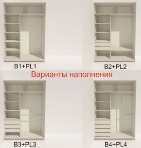 Шкаф-купе 1400 серии SOFT D6+D4+B2+PL2 (2 ящика+1штанга+1 полка) профиль «Капучино» в Пуровске - purovsk.ok-mebel.com | фото 7