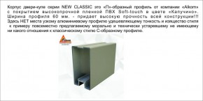 Шкаф-купе 1500 серии NEW CLASSIC K2+K2+B2+PL2(2 ящика+1 штанга+1 полка) профиль «Капучино» в Пуровске - purovsk.ok-mebel.com | фото 17