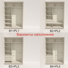 Шкаф-купе 1600 серии SOFT D1+D3+B2+PL1 (2 ящика+1штанга) профиль «Графит» в Пуровске - purovsk.ok-mebel.com | фото 5