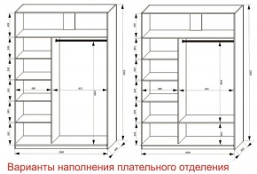 Шкаф-купе 1600 серии SOFT D6+D4+B2+PL2 (2 ящика+1штанга+1 полка) профиль «Капучино» в Пуровске - purovsk.ok-mebel.com | фото 8