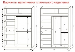 Шкаф-купе 1600 серии SOFT D6+D4+B2+PL2 (2 ящика+1штанга+1 полка) профиль «Капучино» в Пуровске - purovsk.ok-mebel.com | фото 9