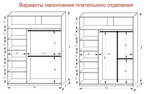 Шкаф-купе 1800 серии SOFT D1+D3+B2+PL1 (2 ящика+1штанга) профиль «Графит» в Пуровске - purovsk.ok-mebel.com | фото 7