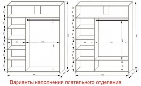 Шкаф-купе 1800 серии SOFT D6+D4+B2+PL2 (2 ящика+1штанга+1 полка) профиль «Капучино» в Пуровске - purovsk.ok-mebel.com | фото 8