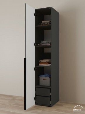Шкаф Linnea MHR-1-4 2050х400х510 (Графит-М 11.1.25) в Пуровске - purovsk.ok-mebel.com | фото 5